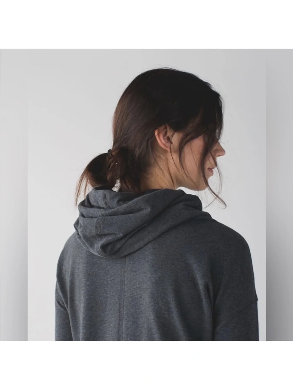 Lululemon Womens Stress Less Hoodie Heathered Dark Gray - Picture 13 of 16